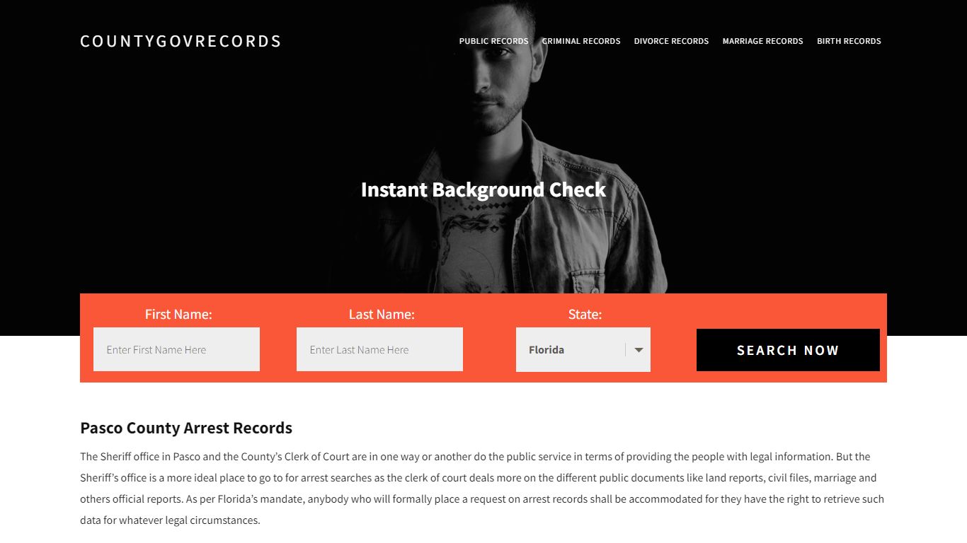 Pasco County Arrest Records | Get Instant Reports On People